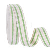 Cotton Stripe Pattern Ribbon OCOR-WH0078-550D-1