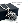 Men's Hip-Hop Eagle Pendant 304 Stainless Steel Vintage Punk Necklaces IJ6091-6