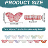 100Pcs Transparent Spray Painted Glass Beads GLAA-HY0001-41-2