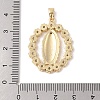 Brass Cubic Zirconia Pendants KK-Z050-17G-01-3