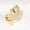 Brass Cuff Open Rings RJEW-F215-04G-2