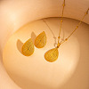 304 Stainless Steel Pendant Necklaces & Stud Earrings FS-WGC8C1B-03-1
