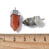 Natural Mixed Stone Faceted Pendants G-G181-03P-3