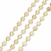 Handmade Golden Brass Enamel Link Chains CHC-K011-06G-3