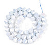 Anti-Tarnish Electroplate Glass Beads Strands GLAA-T025-8mm-14C-2
