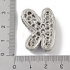 Rack Plating Brass Micro Pave Clear Cubic Zirconia Pendants ZIRC-U002-P-K-3