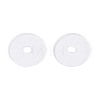 50Pcs Transparent PVC Insulating Gaskets PVC-T006-10mm-01-3