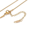 2Pcs 2 Style Ion Plating(IP) 304 Stainless Steel Herringbone & Snake Chain Necklaces Set for Men Women NJEW-G090-08G-4