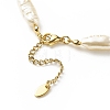ABS Imitation Pearl & Millefiori Glass Beaded Necklace for Women NJEW-JN03918-5