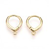 Brass Hoop Earring Finding KK-N261-63G-1