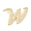 Brass Micro Pave Clear Cubic Zirconia Pendants CU-CBA8481-01G-W-1