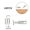 16Pcs 304 Stainless Steel Cuffinks STAS-DC0006-31-4