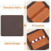 Square Imitation Leather with Fibre Cloth Loose Diamond Jewelry Display Case ODIS-WH0038-23A-4