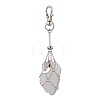 Moon Alloy Swivel Lobster Claw Clasps & Brass Cable Chains AJEW-JB01337-03-2