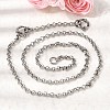 4.5MM 201 Stainless Steel Rolo Chain Necklaces for Unisex NJEW-K302-09P-2