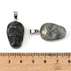 Halloween Natural Labradorite Carved Pendants G-D102-03P-3