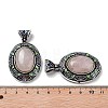 Natural Rose Quartz Pendants FIND-A041-01AS-06-3