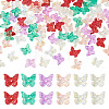 100Pcs 5 Colors Electroplate Glass Beads EGLA-TA0013-54-2