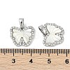 Natural White Shell Butterfly Charms KK-U043-24P-3