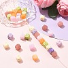 36Pcs 6 Colors Opaque & Transparent Resin Beads RESI-CJ0005-53-5