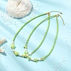 2Pcs 2 Styles Ocean Turtle Starfish Synthetic Turquoise & Natural Pearl & Glass Seed Beaded Necklaces NJEW-JN06130-03-1