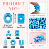 50Pcs 5 Styles UV Plating Opaque Acrylic Beads PACR-TA0001-31F-5