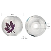 50Pcs 5 Colors Autumn Theme Electroplate Transparent Glass Beads EGLA-FS0001-04-3