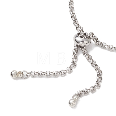 304 Stainless Steel Rolo Chain Slider Bracelet Making AJEW-JB01503-01-1