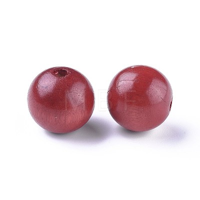 Natural Wood Beads X-TB25MMY-8-1