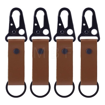 4Pcs PU Leather Belt Keychains AJEW-PH0010-27B-1