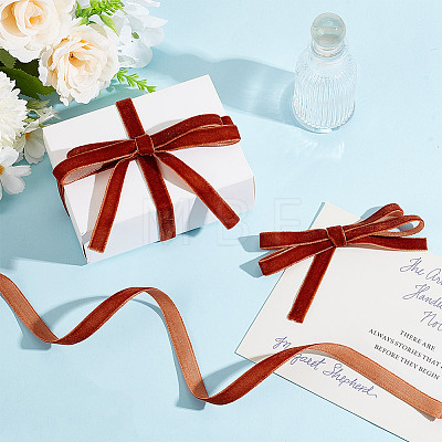 1 Roll Single Face Velvet Ribbon SRIB-HY0001-08B-1