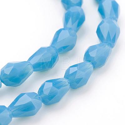 Glass Beads Strands GLAA-R023-6x4mm-M-1