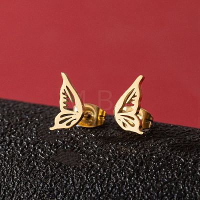 Stainless Steel Small Animal Stud Earrings for Women PW-WG87B69-13-1