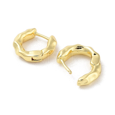 Rack Plating Brass Hoop Earring EJEW-C078-13G-1
