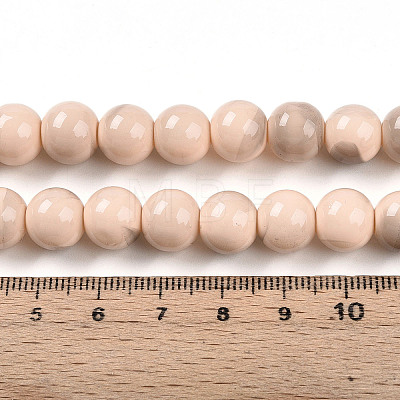 Baking Paint Glass Beads X1-DGLA-N013-10mm-06-1