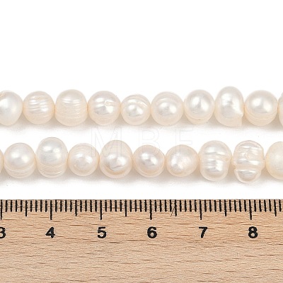 Natural Cultured Freshwater Pearl Beads Strands PEAR-I007-07X-10D-1