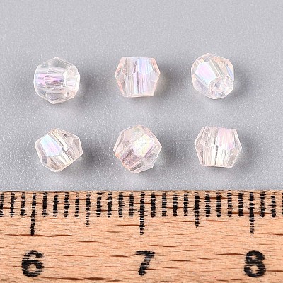 Transparent Spray Painted Glass Beads LS-EGLA-N018-4mm-08-1
