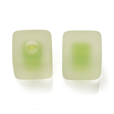 Frosted Acrylic European Beads OACR-G012-14G-1