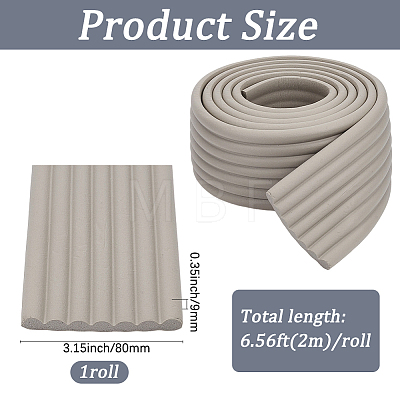 NBR Foam Anticollision Strip AJEW-GF0014-63A-1