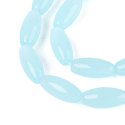 Imitation Jade Glass Beads Strands GLAA-T028-15J-01-1