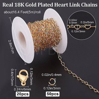DIY Chain Bracelet Necklace Making Kit DIY-BBC0001-17-1