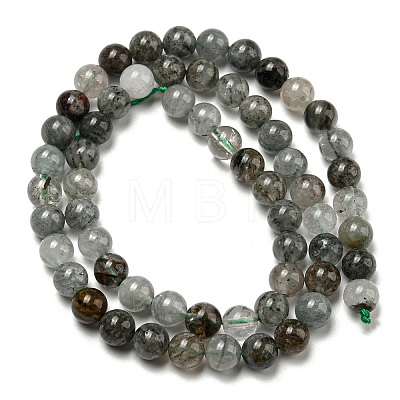 Natural Lodolite Quartz Beads Strands G-R494-A15-02-1
