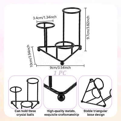 Alloy Crystal Ball Holders ODIS-WH0078-97EB-1