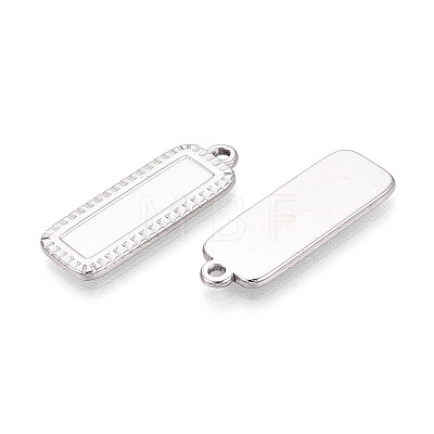 304 Stainless Steel Pendant Cabochon Settings STAS-N108-65P-1