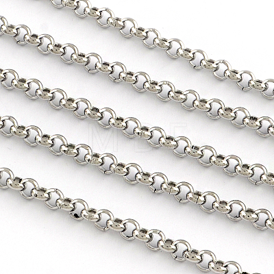 Tarnish Resistant 304 Stainless Steel Rolo Chains CHS-R006-2.5mm-100m-1