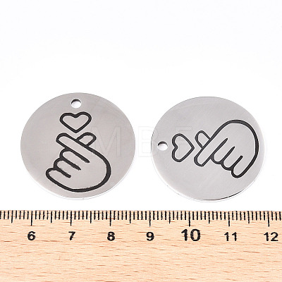 Non-Tarnish 201 Stainless Steel Pendants LS-STAS-T064-38P-29-1