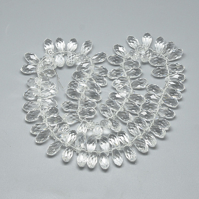Glass Beads Strands EGLA-S142-10x21mm-10-1