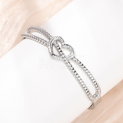 304 Stainless Steel Hinged Bangles for Women BJEW-F527-02P-1