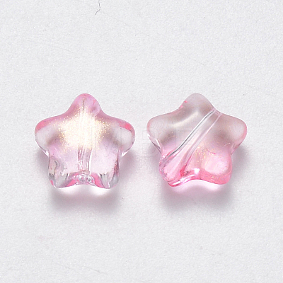 Spray Painted Glass Beads LS-GLAA-R211-04-E01-1