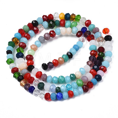 Glass Beads Strands GLAA-S019-01B-1